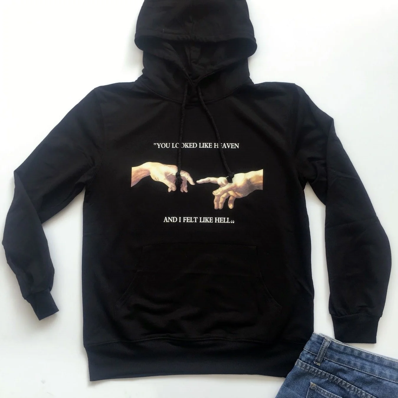 Пуловер женский с длинным рукавом, с цветочным принтом и карманами