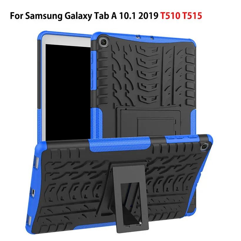 

Case For Samsung Galaxy Tab A 10.1 2019 T510 T515 SM-T510 Cover Heavy Duty 2 in 1 Hybrid Rugged Durable Funda Tablet Shell