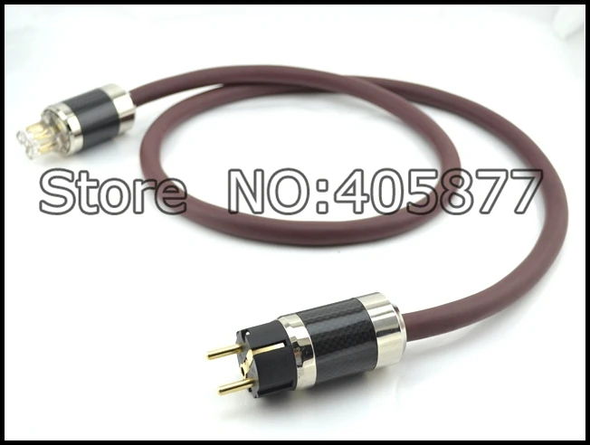 

Силовой кабель Golden cross EU Schuko с вилками питания из углеродного волокна