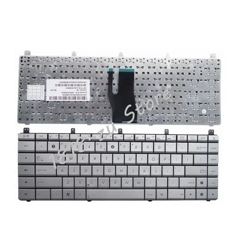 YALUZU новая Серебристая клавиатура для Asus N45 серии N45S N45SF 2 N45Sl N45SJ|Клавиатуры замены|