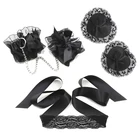 Женский набор для флирта БДСМ бондаж секс наручники нагрудная наклейка на соски кружевная маска для взрослых пикантная Женская эротическая игрушка для пар