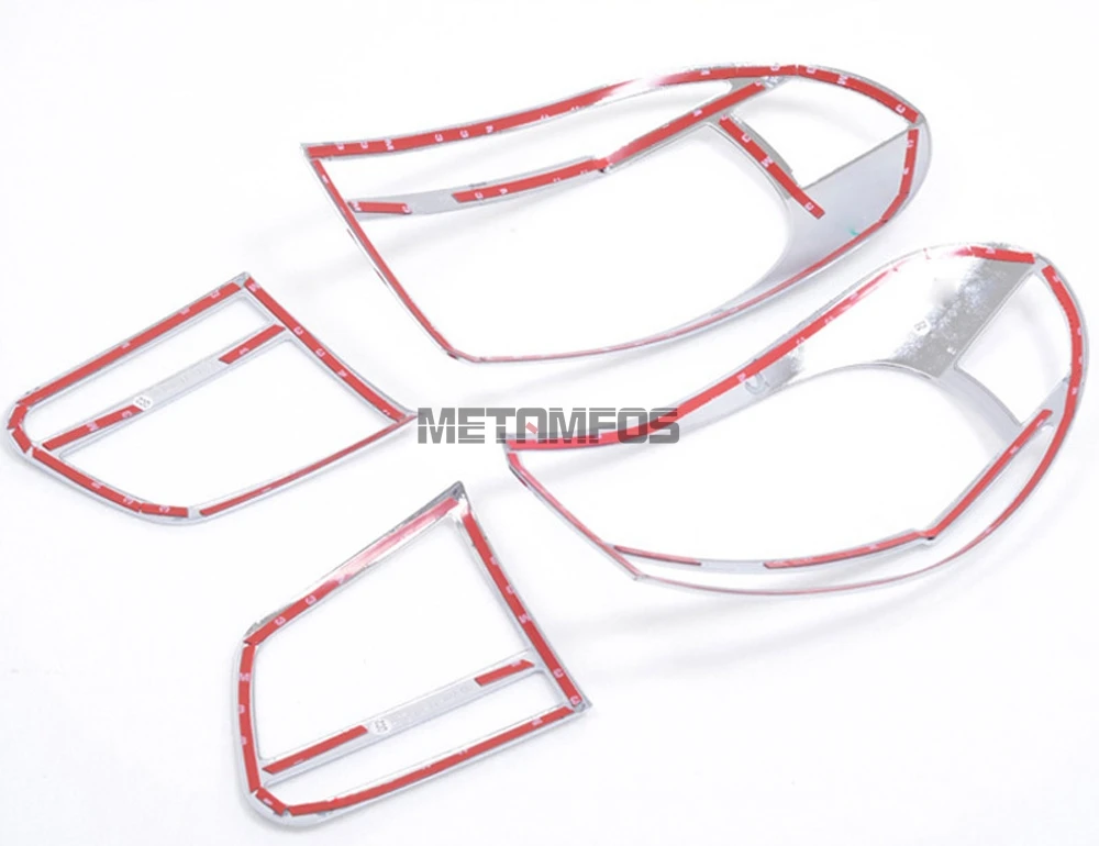 Для Volkswagen Tiguan 2012 2013 5dr хэтчбек хромированный задний светильник накладка задний фонарь защитная рамка аксессуары для автомобиля Стайлинг