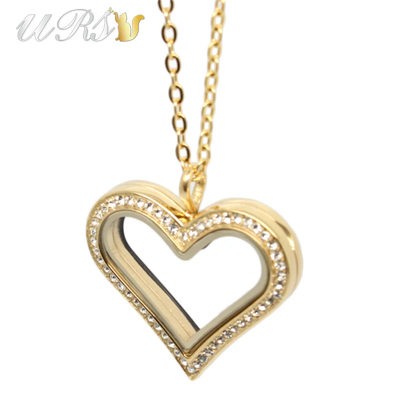 35 мм большое сердце Магнитная застежка Чешские кристаллы 316L нержавеющая сталь