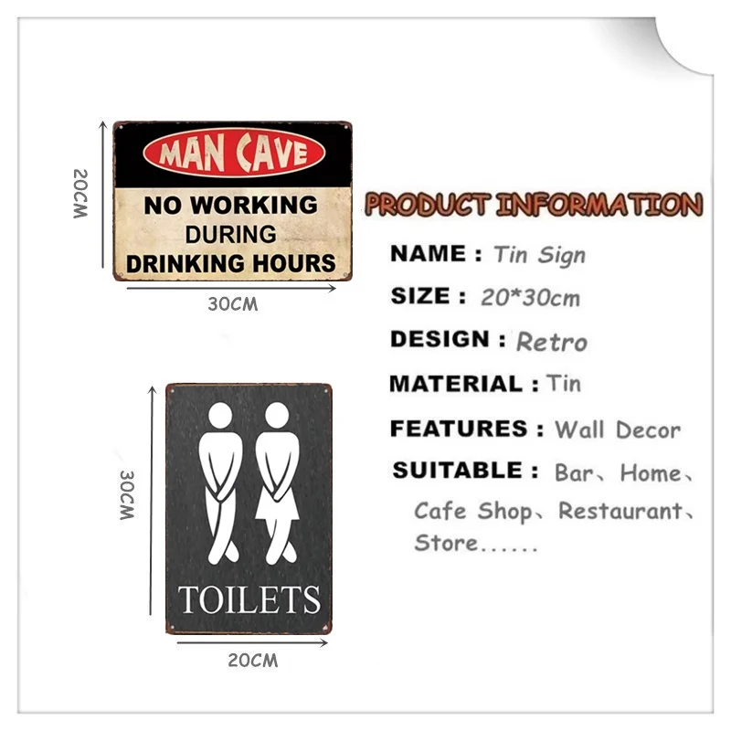 Винтажный Забавный металлический плакат картина &quotЗнак&quot бар паб кафе-гараж