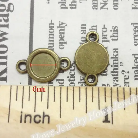 Подвески в круглой оправе 43 шт. подвески виде коннекторов из античной бронзы