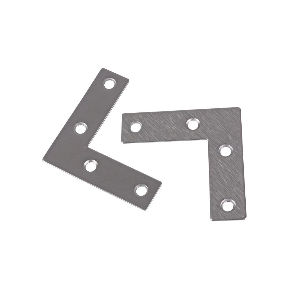 10 Pieces Stainless Steel 40 x 40mm Silver T Shape Brace Brackets Mending Plates Repair Fixing Joining Match with Screws | Обустройство