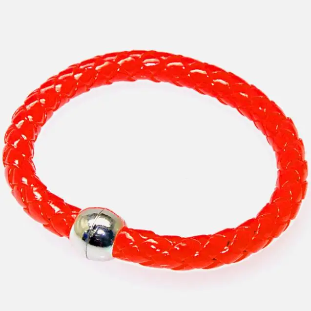 Браслеты с кожаной оплеткой магнитной застежкой 50529 | Украшения и аксессуары