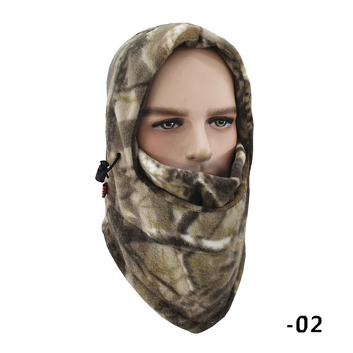 camo 2 Зимние шапки для рыбалки, камуфляжные, камуфляжные, вентилируемые, дышащие, ветронепроницаемые, сохраняющие тепло, маска для лица, для охоты, пеших прогулок, спорта на открытом воздухе, шапка - Цвет: camo 2