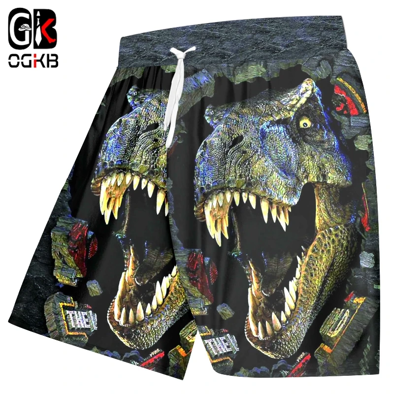 OGKB Сезон лето Мужская Горячая с эластичной резинкой на талии пляжные шорты 3D