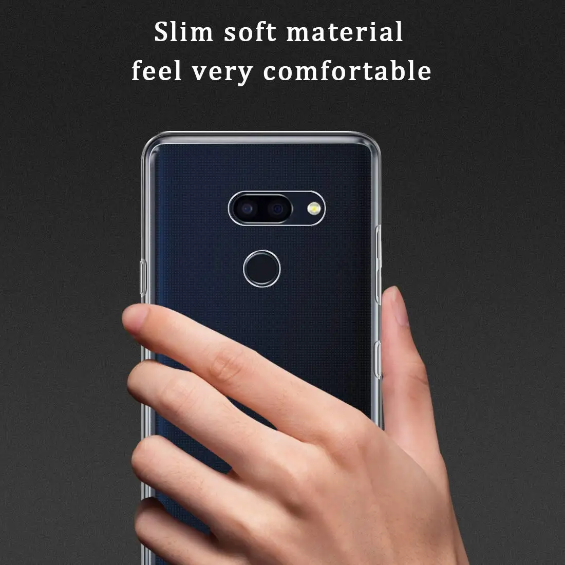 Чехол для LG G8 ThinQ TPU Силиконовый прочный прозрачный мягкий чехол защитный на