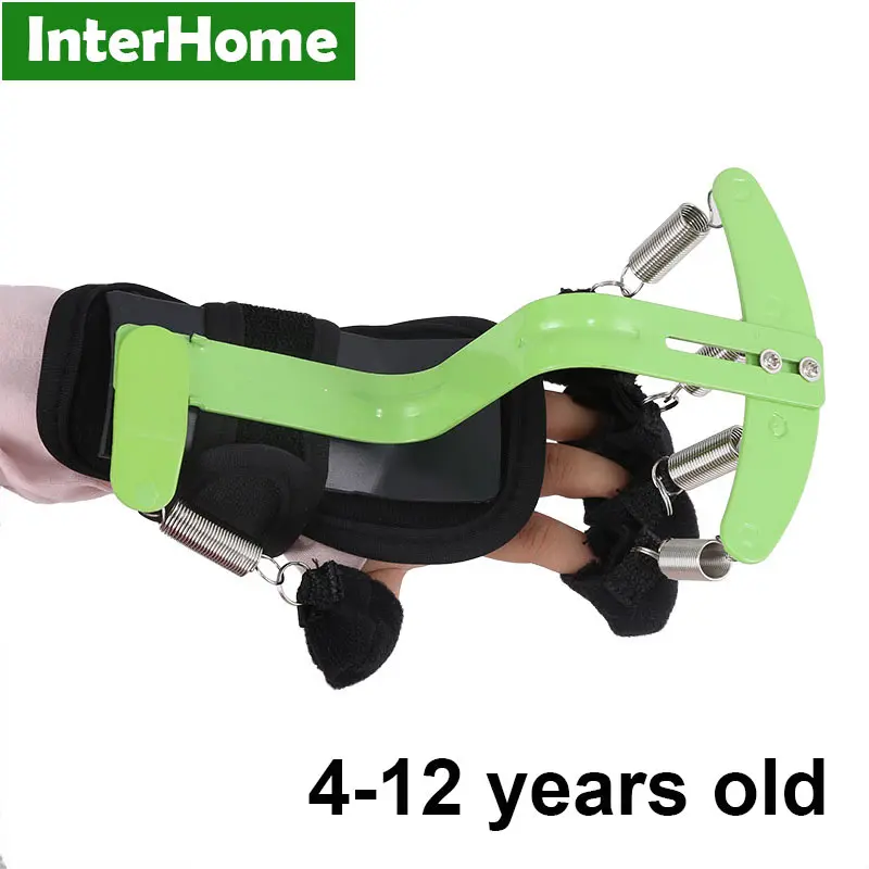 От 4 до 12 лет Детское ручное динамическое запястье палец Ортез тренировочное