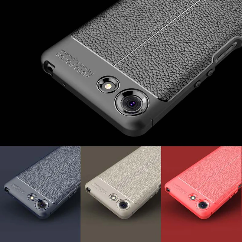 

Case For Sony Xperia XZ4 Compact XZ4 Cover Vpower Lichee Pattern Anti-knock Soft Silicone Cases For Sony Xperia XZ4 Back Covers