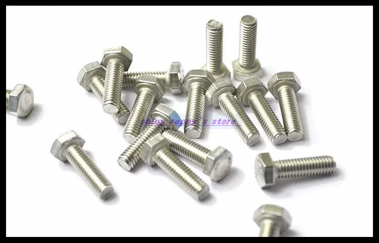 Метрическая резьба М6 304 наружная Шестигранная головка винтовой болт из