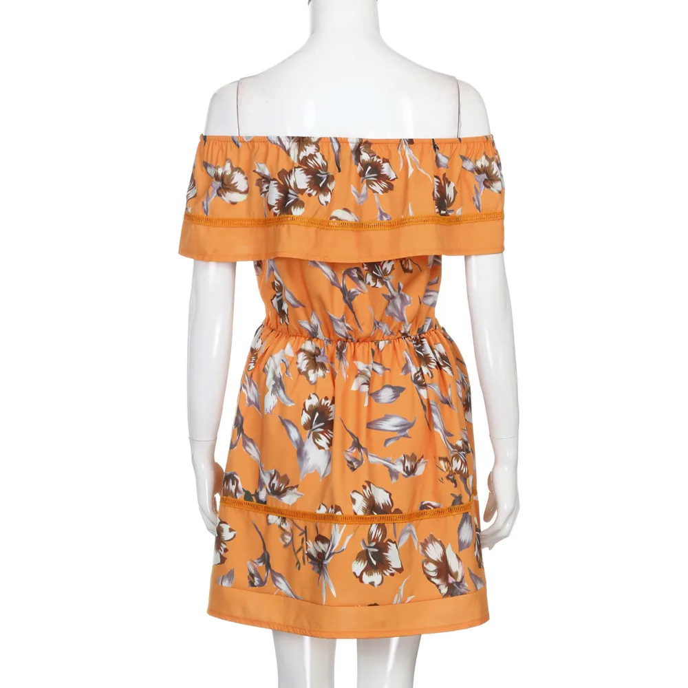 Женское драпированное платье с открытыми плечами и бабочками короткий