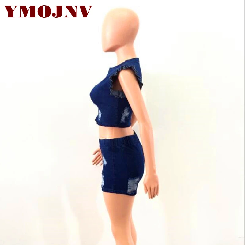 YMOJNV/2018 женские летние костюмы из двух предметов повседневные топы с длинными