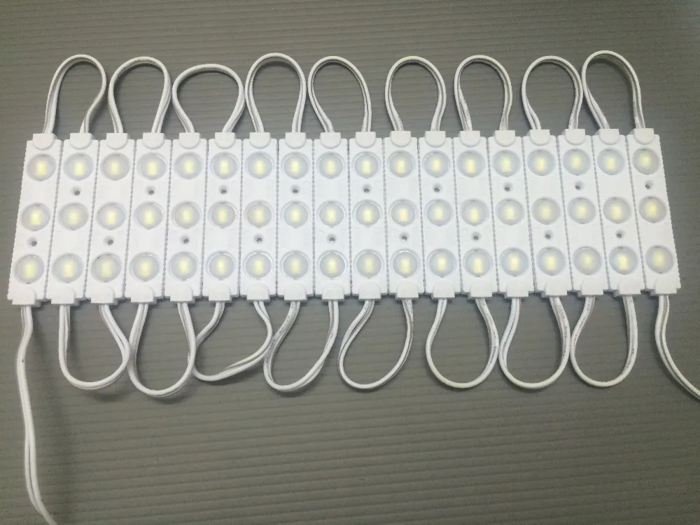 1000 шт./лот 5730 3LED инжекторный светодиодный модуль 12 В 3 м клей с противотуманными