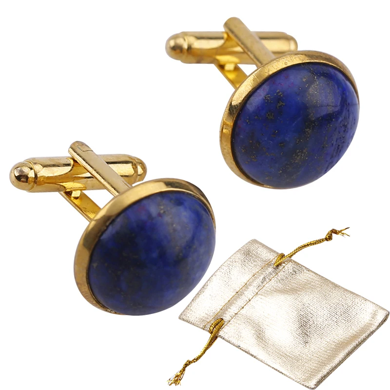 2 шт. мужские металлические запонки с лазуритом|stone cufflinks|mens shirt cufflinkscufflinks men |