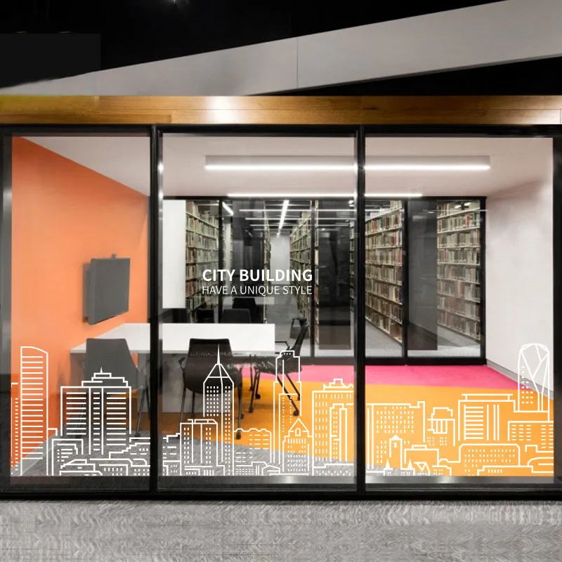 Прозрачная статическая пленка для окна прозрачная белая УФ офисной