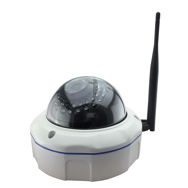 Беспроводная купольная аудио камера Wi Fi IP 720 P 1.0мп HD сетевая видеонаблюдения