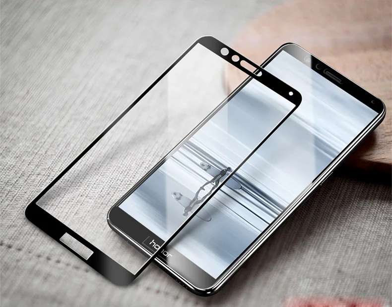 9H Защитное стекло на Huawei Honor 7X / 6X Хонор 7x 6x полноэкранное премиум класса для
