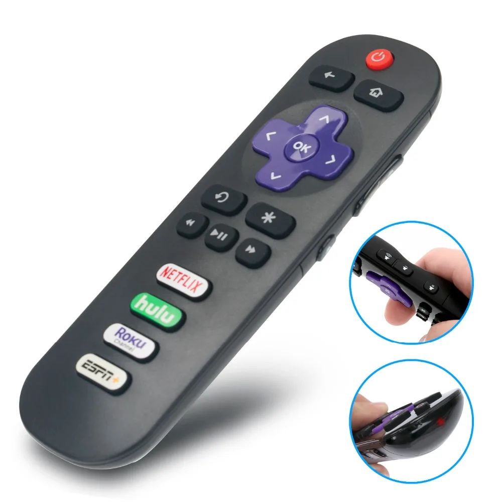 Новый RC280 пульт дистанционного управления для TCL Roku TV с Netflix hulu Channnel ESPN ключи |
