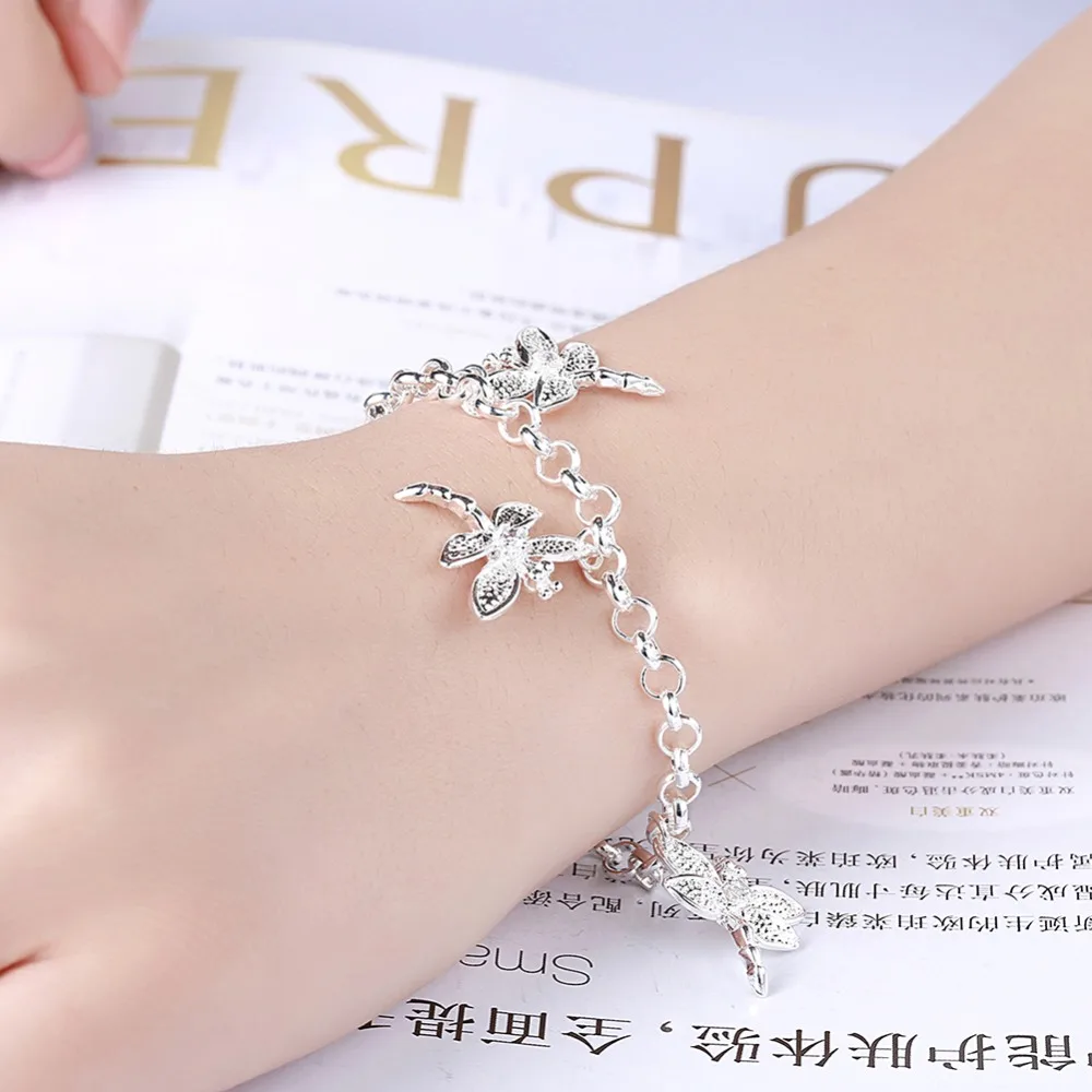 EPICFEAT Посеребренная Dragonfly Подвески Браслеты и Женщины Ювелирные Изделия H092|pendant