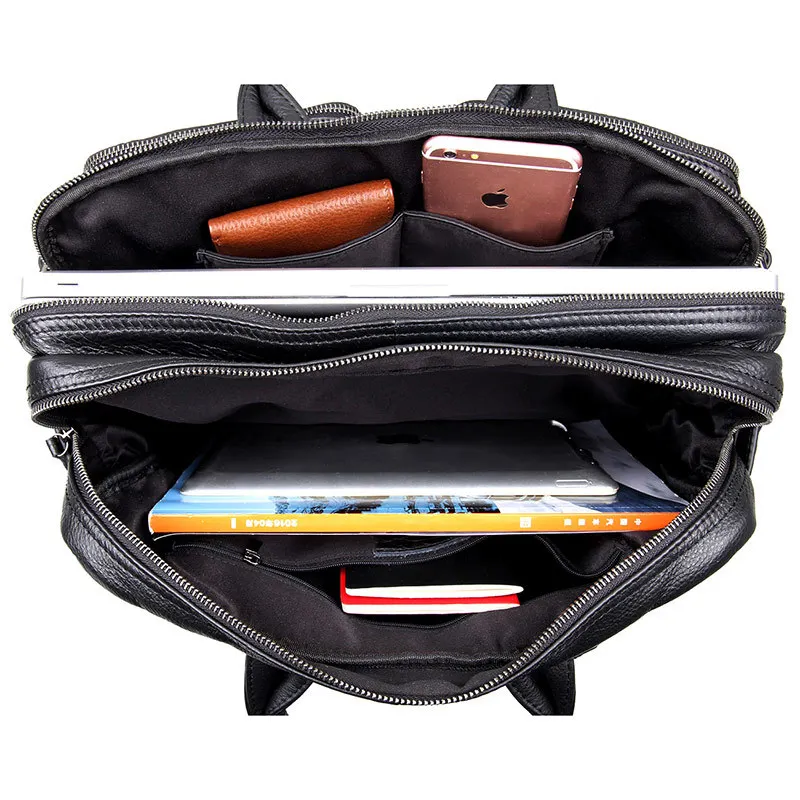 

Nesitu Large Capacity Vintage Genuine Leather Bags For Men Messenger Bags Business Travel Bag Portfolio Man Briefcase #M7014