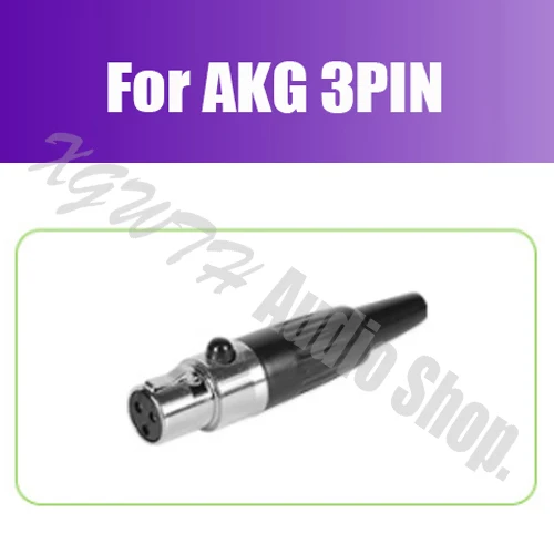 For AKG 3 Pin Мини-конденсаторная оголовье головной микрофон для микрофона Sennheiser Shure Беспроводная микрофонная гарнитура Body-Pack передатчик системы - Цвет: For AKG 3 Pin