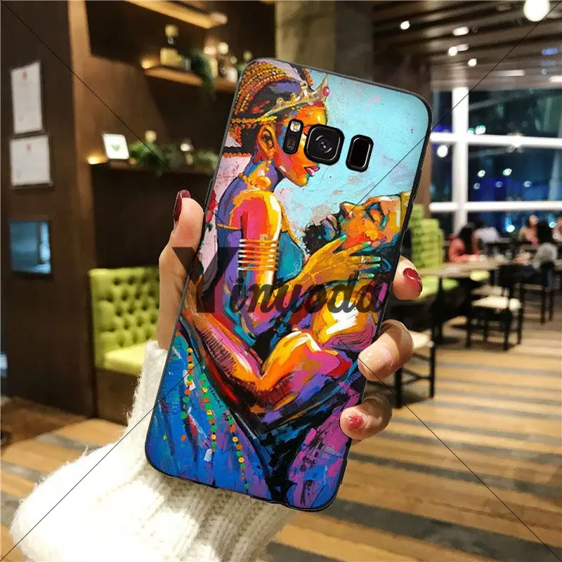 Yinuoda цветной чехол для девочек в африканском стиле популярный дизайн GALAXY s6 edge plus s7