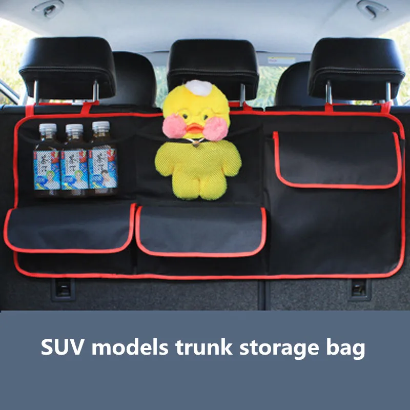 

Car Trunk Organizer Oxford Auto Backseat Hanging Storage Bags Food Bottle Multi-Use Tools Organiser Mesh Bag For SUV Jeep