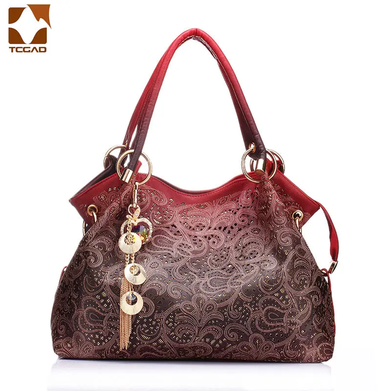 

Women's bag bolsa de dama feminina handbags gray hollow out ombre bags ladies szare torebki damskie hobo lace bag female 2021