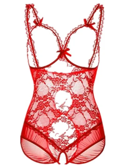Женское кружевное нижнее белье Babydoll открытый бюстгальтер ночное сексуальное