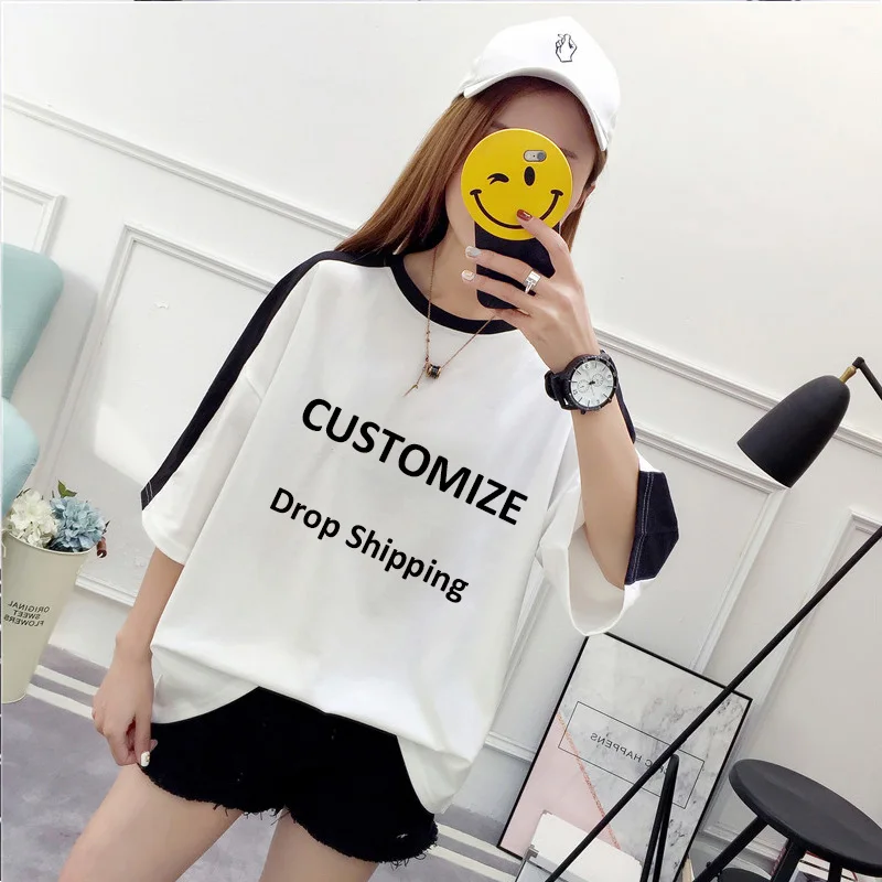 Прямая поставка рубашки Ulzzang в стиле Харадзюку одежда Kpop женские повседневные