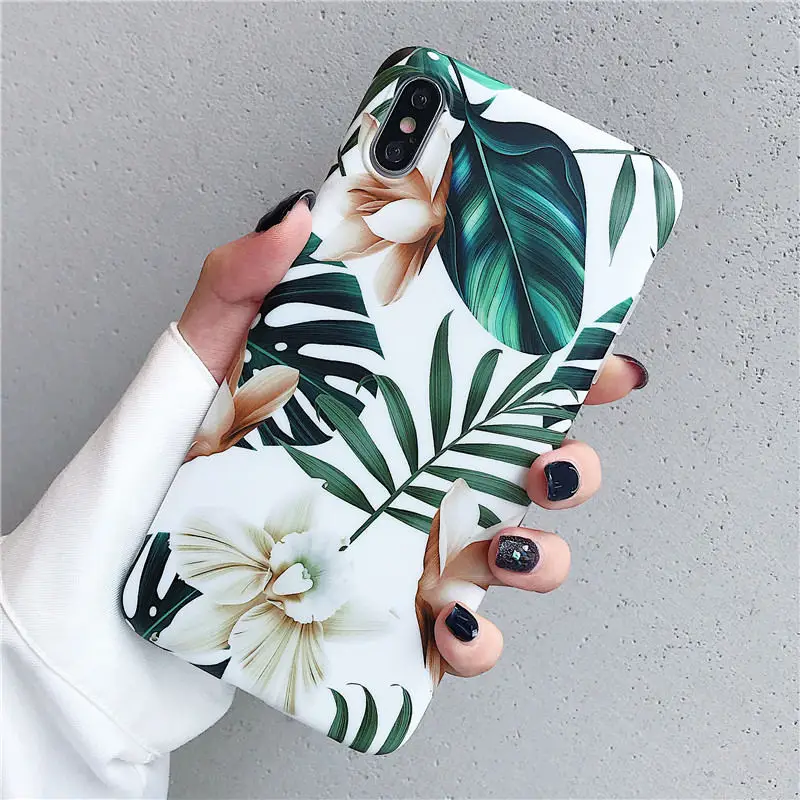 Style 1 Чехол FLYKYLIN с банановым листом для huawei P20 Lite P30 Pro mate 20, задняя крышка, летний Художественный Цветочный чехол для телефона, мягкий IMD силиконовый чехол - Цвет: Style 1