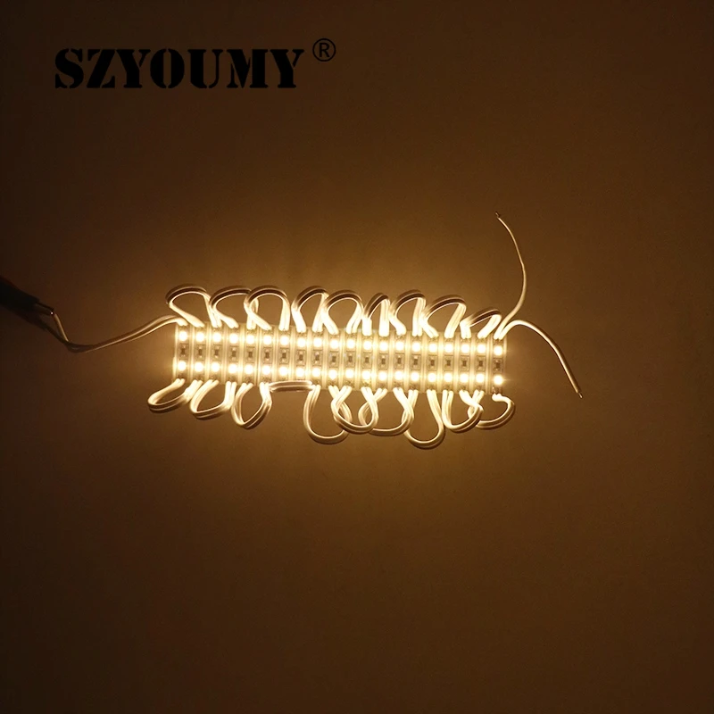 SZYOUMY SMD 2835 2 светодиодный модуль DC12V водонепроницаемый дисплей модули для рекламы