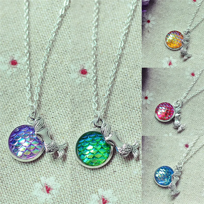 Рыбьей чешуи ожерелье 5 масштаб цвет русалка лакомство мерцающие Русалка