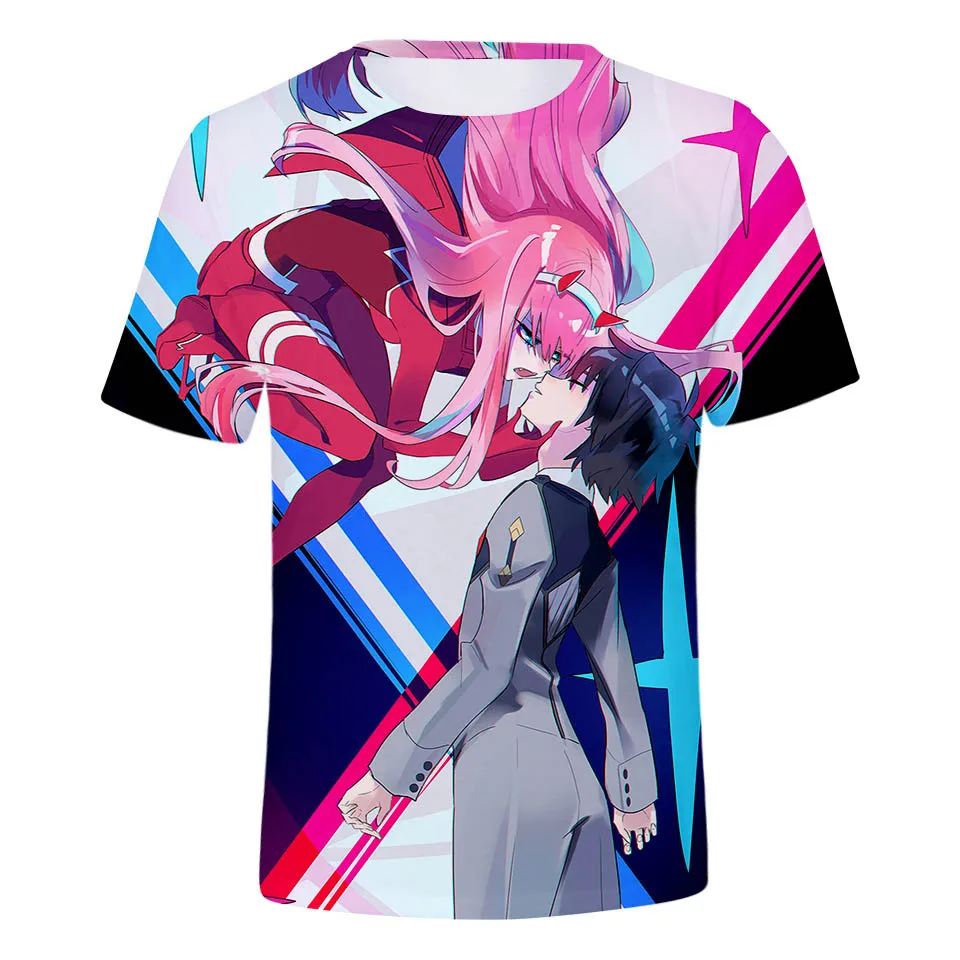 Футболка для мужчин женщин детей аниме одежда dear in the Franxx|Мужские футболки| |
