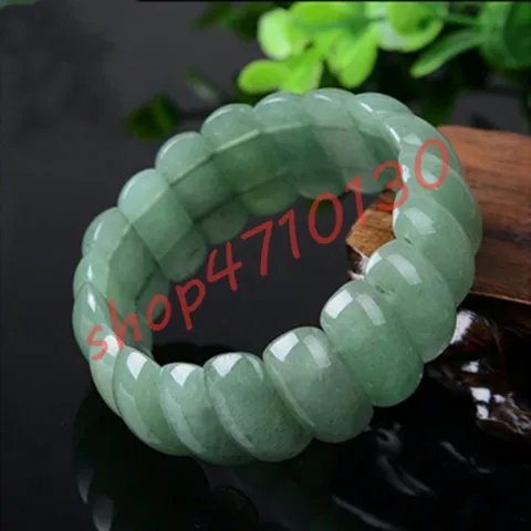 

Natural Jadeite Jadeite Bamboo Pair Bracelet, High-quality Dongling Jade Men and Women's Jadeite Oil Green Bracelet