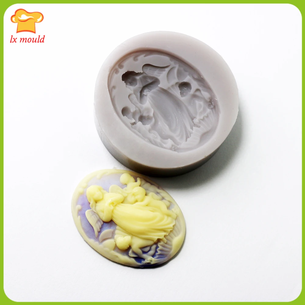 

Vintage Angel Resin Chocolate Gemstone Silicone Mould Venus Relief