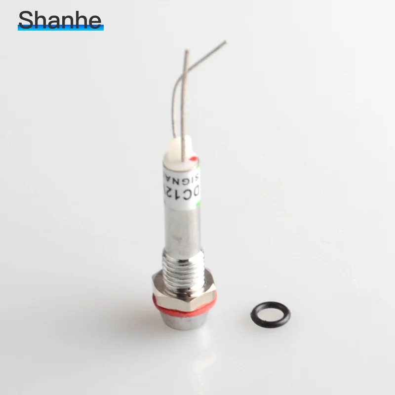 Светодиодный индикатор 6 мм 12 В постоянного тока светодиодный ная лампа