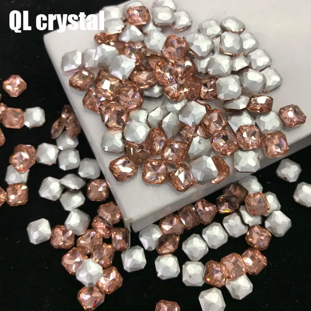 QL кристалл все размеры восьмиугольная квадратная заостренная задняя