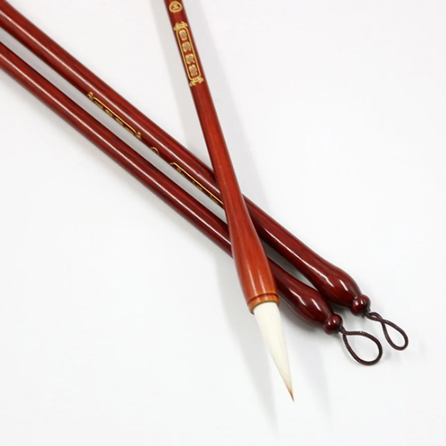 3 pcs/set Chinese Calligraphy Brushes white woolen hair brushes pen set for artist painting calligraphy Art supplies best gift | Канцтовары