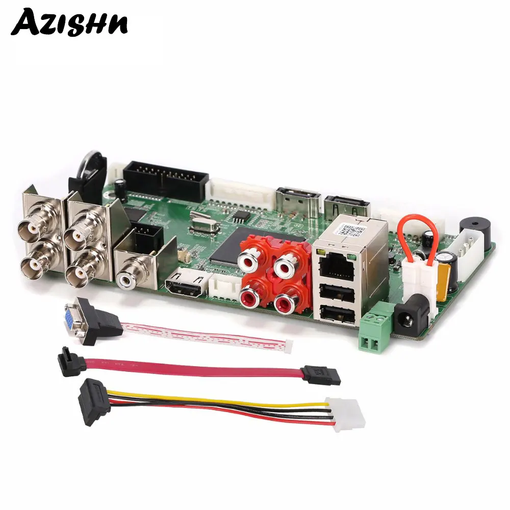 AZISHN AHD 1080N 4CH CCTV DVR 5 в 1 Гибридный AHD/CVI/TVI/CVBS 960 H ONVIF H.264 обнаружения движения HDMI