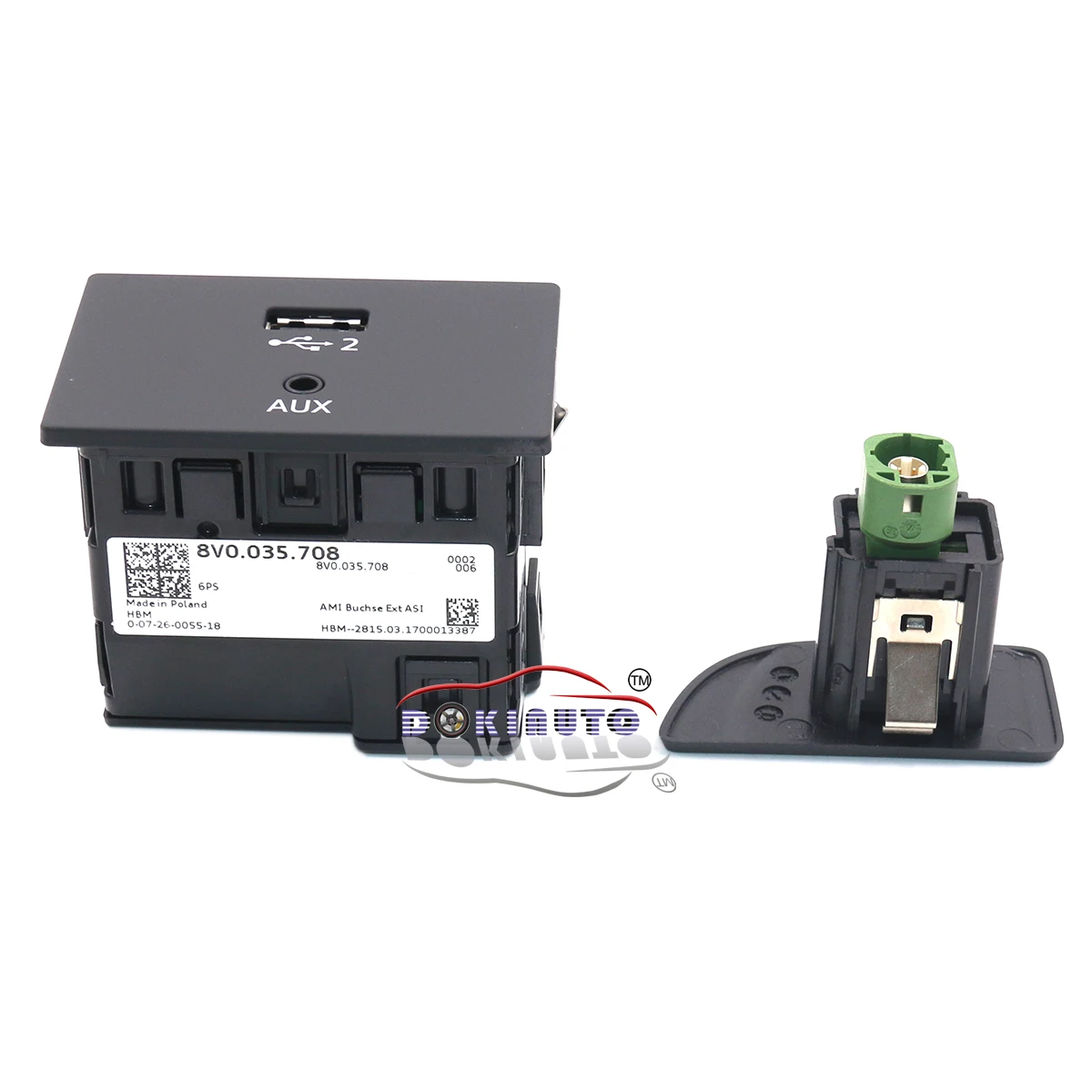 Для Audi A3 8V MIB 2 CarPlay MDI USB AMI Установите вилку переключатель и жгут полный комплект