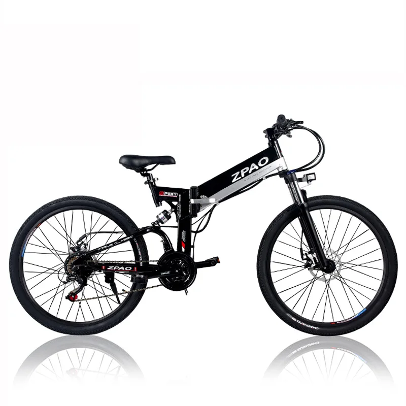Black B KB26 высокое качество складной электрический велосипед, 26 дюймов 350W горный велосипед, 48В, 10.4Ah литий Батарея, 5 Класс с педалью - Цвет: Black B