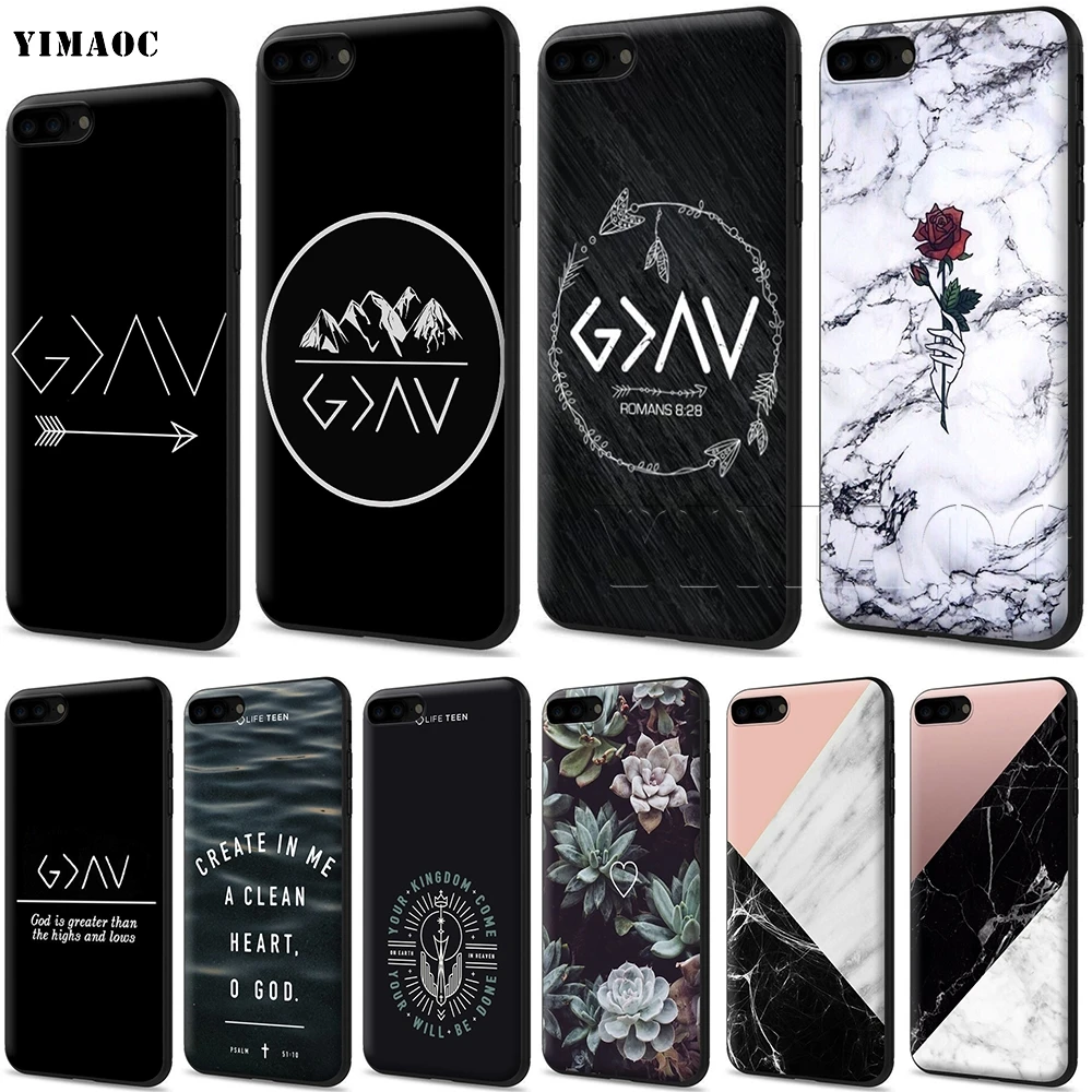 YIMAOC God больше чем Highs и Lows мягкий чехол для iPhone SE 2020 5 5s 6 6s 7 8 Plus XR X Xs 11 12 Pro Max
