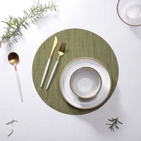 round circle placemats table place mats kitchen dinner table heat pads 35cm hot sale jjjcd127