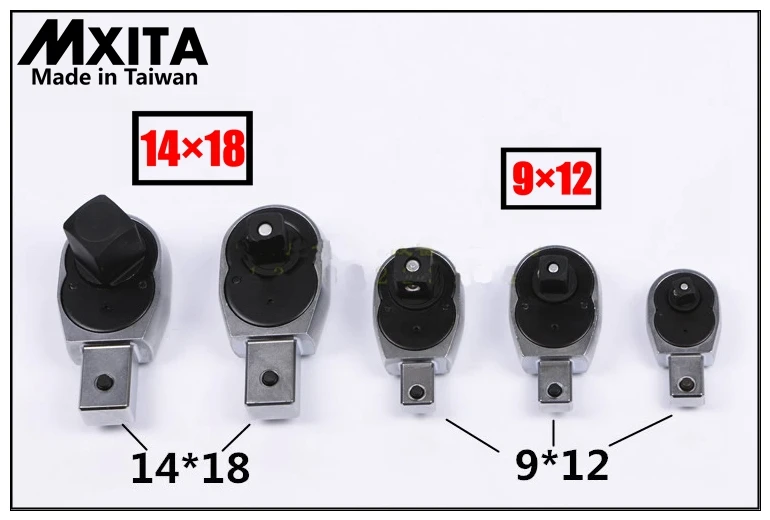 MXITA открытый динамометрический ключ вставка храповая инструменты головка 9X12