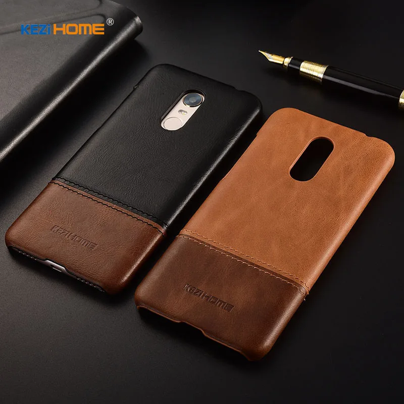 Чехол для Xiaomi Redmi 5 Plus KEZiHOME роскошный популярный цвет натуральная кожа твердая