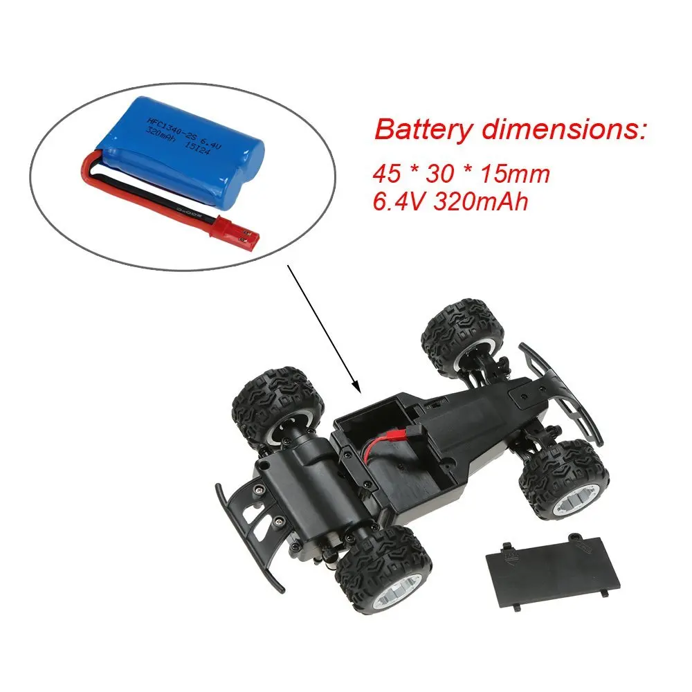 Электрический автомобиль-монстр WLtoys L343 1/24 2 4G с щеткой 2WD RTR | Игрушки и хобби